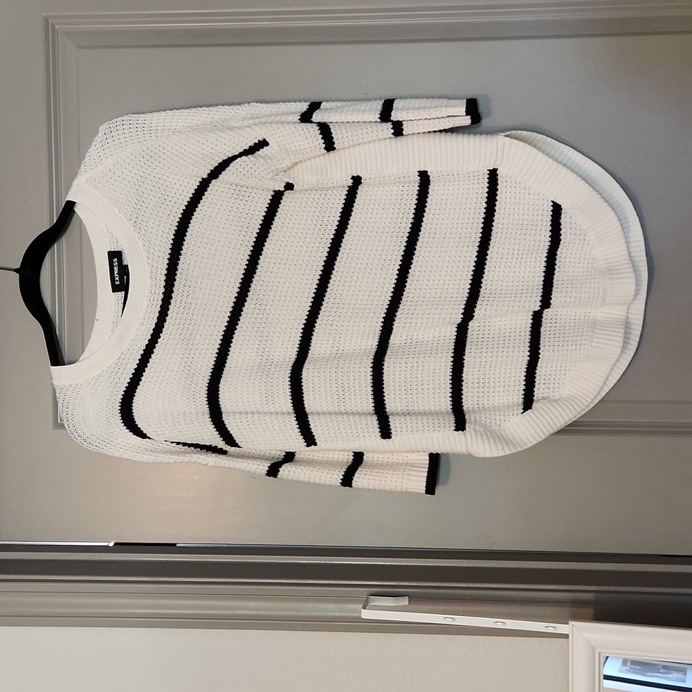 Women's striped tunic sweater